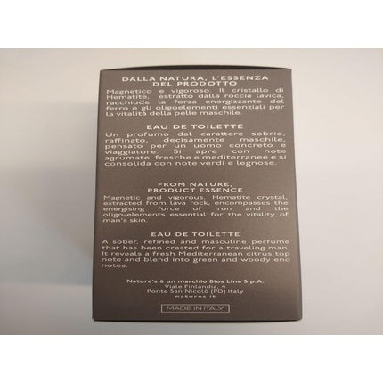 Parfum bărbați, Bios Line Nature's Hematite, vetiver/cedru, 50ml