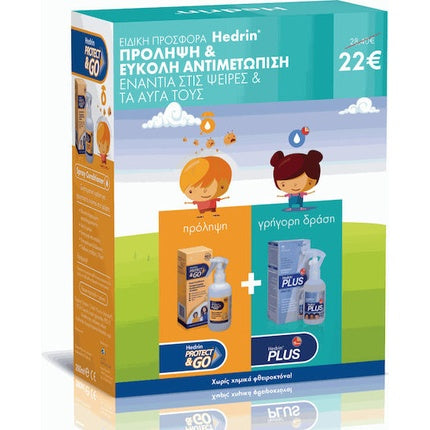 Set Tratament Antilice Hedrin, Spray Prevenție 200ml + Lotie 100ml