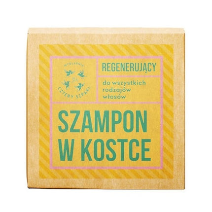 Șampon solid regenerant, Cztery Szpaki, pentru toate tipurile de păr, 75g