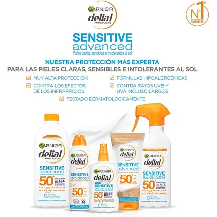 Protecție solară, Garnier, Sensitive Advanced Delial SPF 50, 150ml