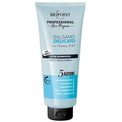 Condiționator Biopoint Soft Conditioner pentru toate tipurile de păr, 75ml, Alb și Negru