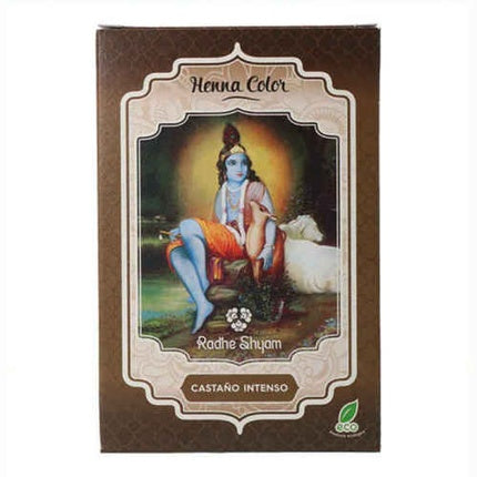 Vopsea păr henna, Radhe Shyam, castaniu, 100g