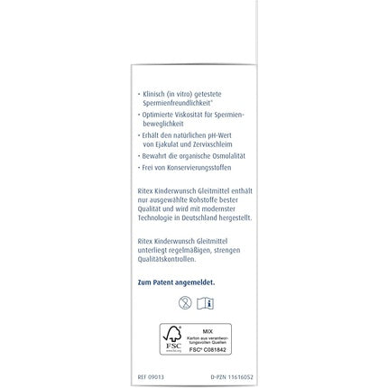 Ritex Kinderwunsch Lubricant, Aplicatoare Unice 4ml - Pachet de 8