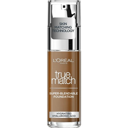 Fundație lichidă L'Oreal Paris True Match cu Acid Hialuronic SPF 17 30ml 9.5W Mahogany