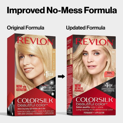 Vopsea de păr, Revlon, Colorsilk No.70, blond cenușiu mediu