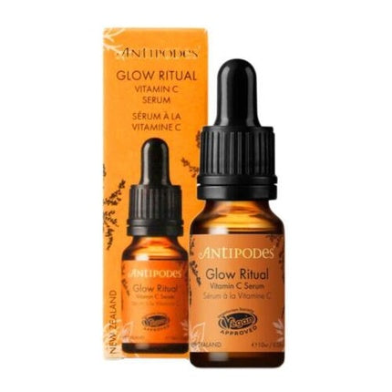 Serum Vitamina C, Antipodes, Glow Ritual, 10ml, ambalaj portocaliu