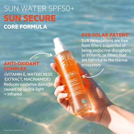 Spray protecție solară, Svr, Sun Secure, apă oleoasă 200ml