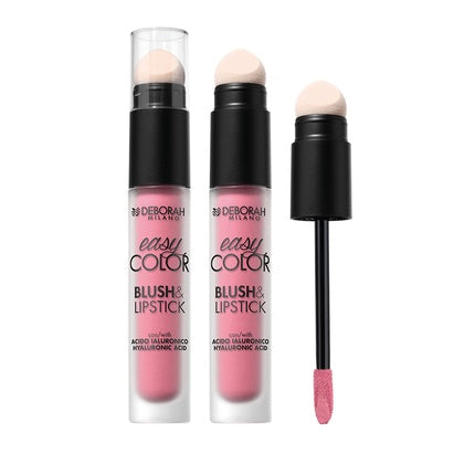 Ruj lichid Deborah Milano Easy Color Blush & Lipstick No. 2, culoare roz pal