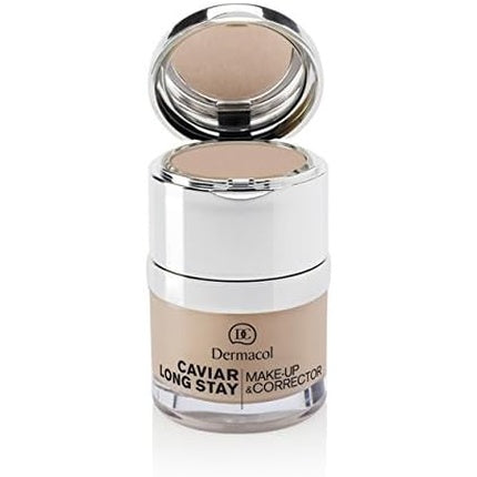 Fond de ten si corector 2-in-1, Dermacol, Sand, extract de caviar