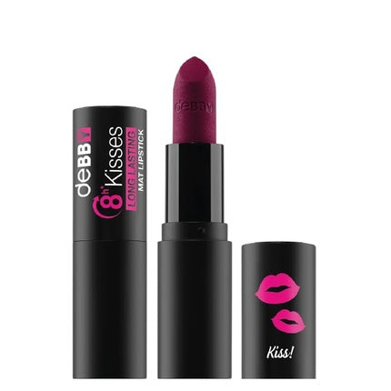 Ruj Matte, Deborah, DEBBY Kisses, Culoare Roz Viu, 5ml