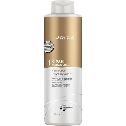 Joico K-Pak Hydrator Intense Treatment Conditioner, 1000ml, Flacon Alb și Auriu, Efect Hidratant