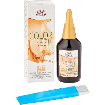 Vopsea de păr, Wella, Color Fresh, blond violet auriu platinat, 75ml