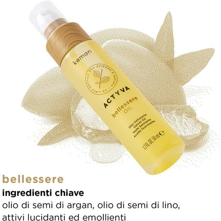 Ulei corporal, Kemon Actyva Bellessere, 50 ml, efect mătăsos