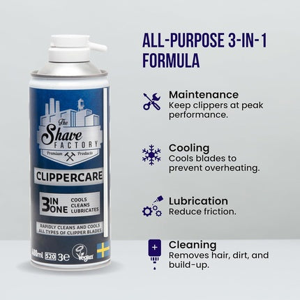 Spray Clippercare 3in1 The Shave Factory 400ml