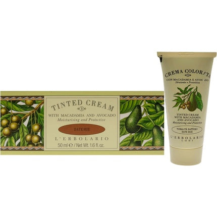 Crema Colorată Față, L'Erbolario, Tinted Cream Date Hue, 50 ml