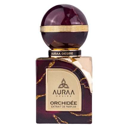 Auraa Desire, Extrait de Parfum, Orchidée, 100ml, sticlă mov cu design marmorat