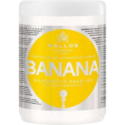 Masca de păr, Kallos, Banana cu Multivitamine 1000ml