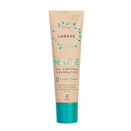Fond de ten mat Lumene SPF20, 0 Light Ivory, 30 ml