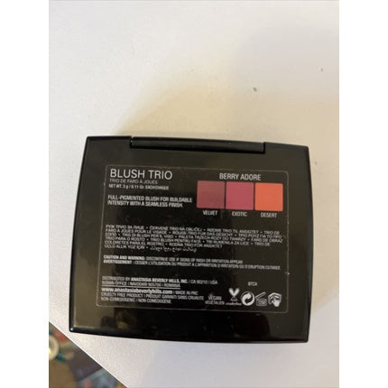 Paleta Blush Anastasia Beverly Hills Berry Adore - Culori Roșu, Mov, Corai