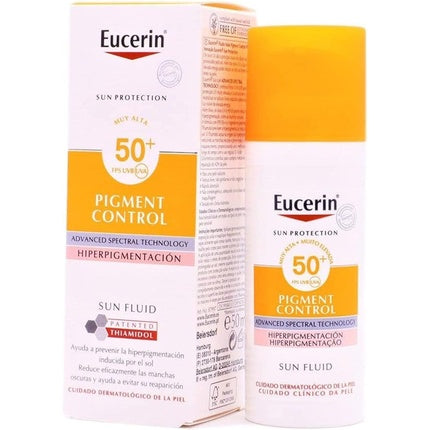 Fluid solar Eucerin Sun Fluid Pigment Control SPF 50+, 50ml