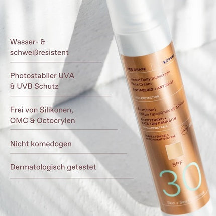 Cremă de față, Korres, Red Grape, SPF30, 50ml
