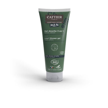 Gel de duș Cattier Men 3-in-1 Organic, 200ml