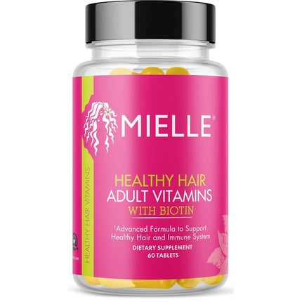 Vitamine păr sănătos, Mielle Organics, biotină, 60 capsule