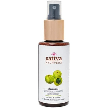 Tonic pentru par, Sattva Ayurveda, Henna & Amla, 100ml