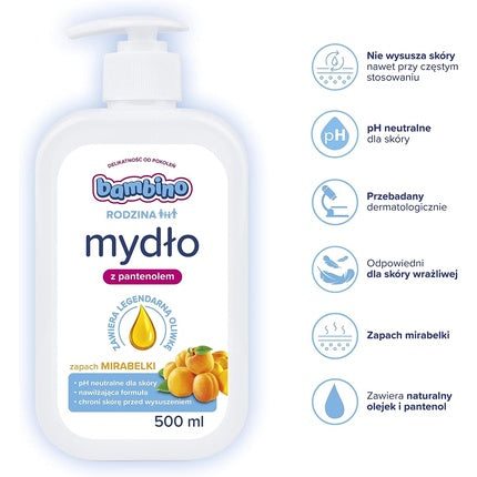 Săpun lichid Bambino 500 ml alb
