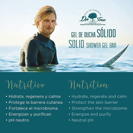 Gel de Duș Solid, Dr. Tree, bio-ulei de argan, unt de cacao