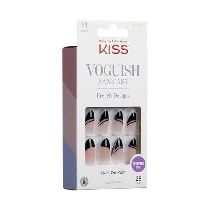 Unghii false KISS, Voguish Fantasy 'Magnifique', Mărime M, Formă Almond