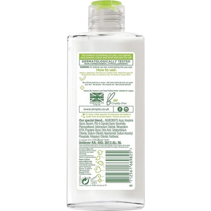 Apă Micelară Simple 200ml - Fără Alcool și Parfum