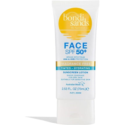 Lotiune fata, Bondi Sands, hidratare SPF 50+, 75ml