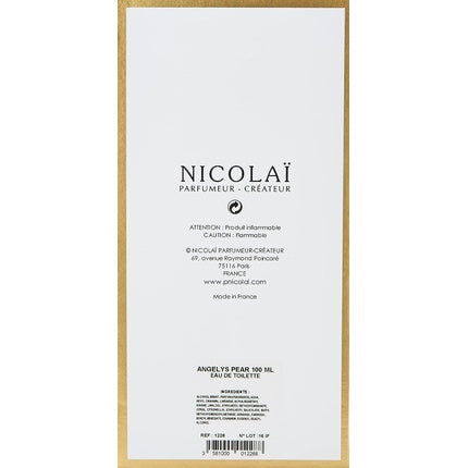 Eau de Toilette, Nicolai, Angelys Pear, 100ml