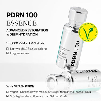 Serum Glow Vt Cosmetics PDRN 100 Essence, 35ml, Vegan, Argintiu