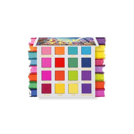 Paletă Farduri Ochi, Bhcosmetics, Trendy in Tokyo, 16 culori