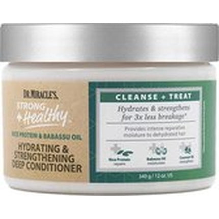 Condiționar Dr. Miracles, Strong + Healthy Hydrating & Strengthening Deep Conditioner, 340g