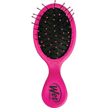 Perie detanglare Wet Brush Pro Lil' roz, compactă, design ergonomic
