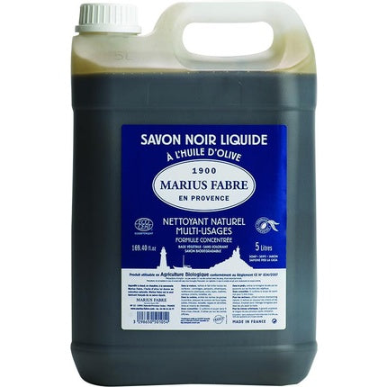 Săpun Lichid Marius Fabre, Săpun Negru, Capacitate 5L, Ambalaj cu Mâner