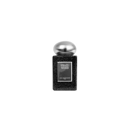 Extrait de Parfum Crazy Wood Grey, Gris Montaigne, 75ml, sticlă neagră, capac argintiu
