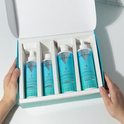 Set Tratament Păr Valquer Bioplex - Reconstrucție și Protecție, 4 produse, ambalaj turcoaz