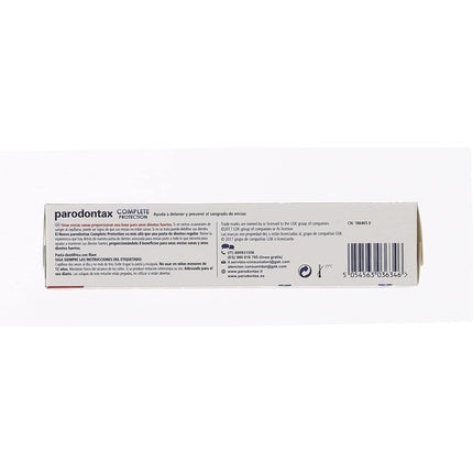 Dentifrice Parodontax Fluorine Intense Freshness Complete Protection 75ml, alb și roșu