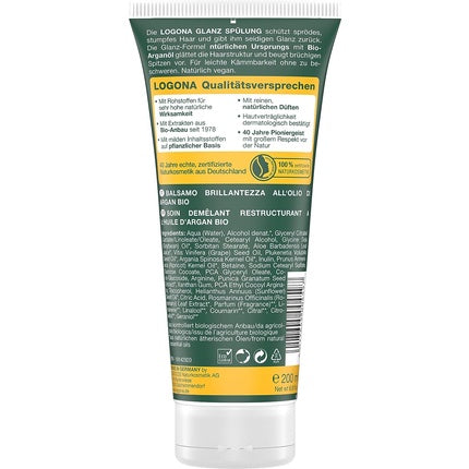 Condiționar cu Ulei de Argan Bio, Logona Naturkosmetik, 200ml