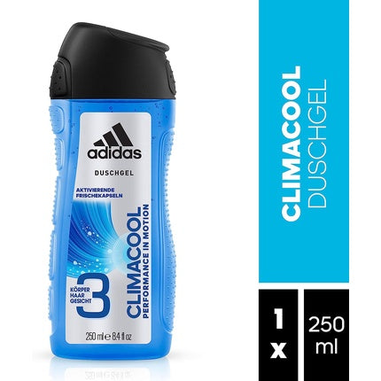 Gel de duș Adidas Climacool 3in1 pentru bărbați, 250 ml