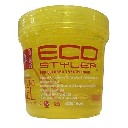 Gel de coafat, Eco Styler, MAX Hold 10, pentru păr vopsit, 473ml
