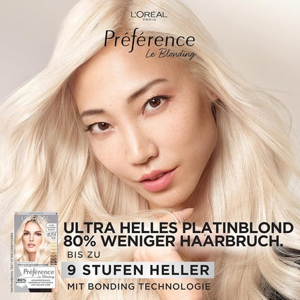 L'Oréal Paris Préférence Ultra Light Platinum Blonde, Set de decolorare păr, 191g