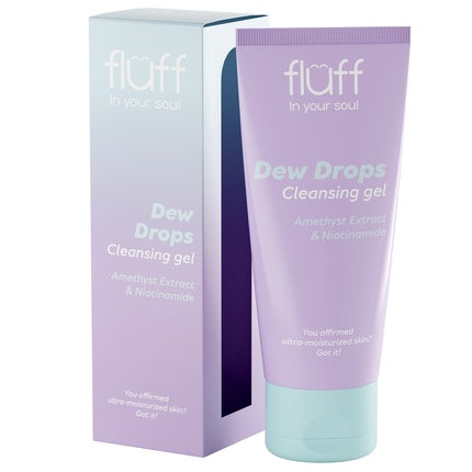 Gel de curățare Fluffin Your Soul Dew Drops cu extract de ametist și niacinamidă, 100 ml
