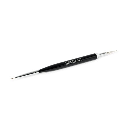 Penel de design unghii Semilac Multitool 2-in-1, negru