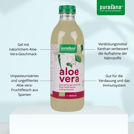 Gel Aloe Vera 99.3% Pur, Purasana, 1 Litru