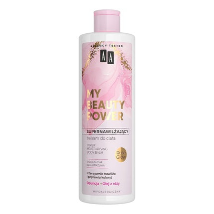 Lotiune de corp, AA, My Beauty Power, 400 ml, rose glow